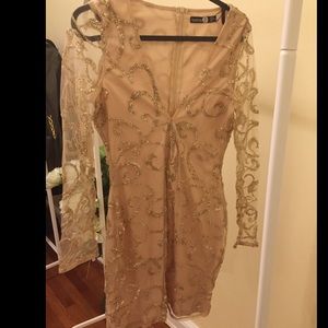 Shiny midi dress/ party dress